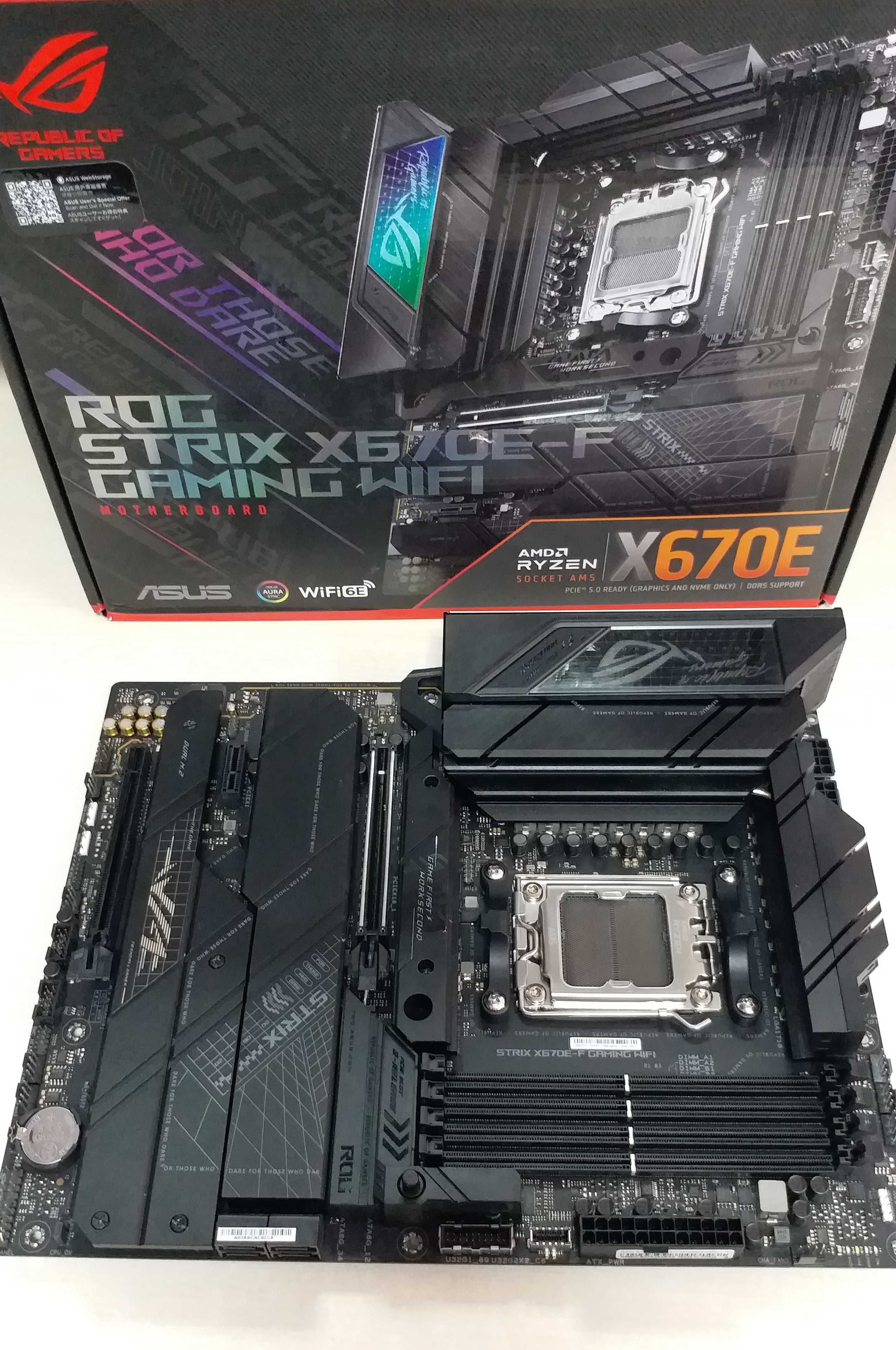 Топ плата ASUS ROG STRIX X670E-F Gaming WIFI AM5 DDR5