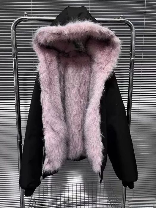 Куртка с мехом Balenciaga type Fur Lined Jacket