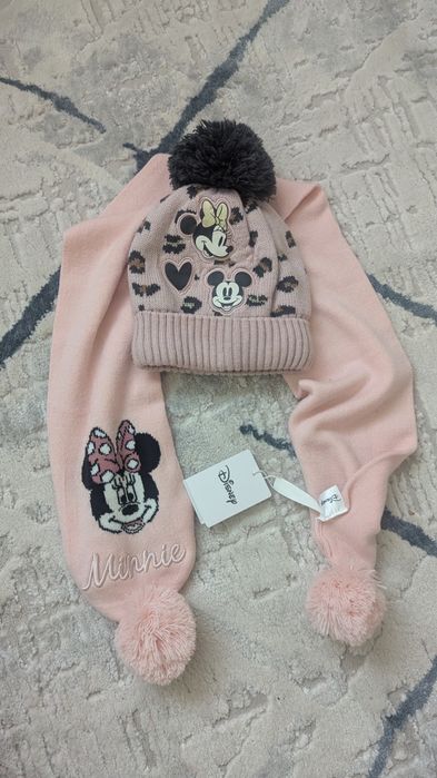 Зимова шапка на флісі та шарф на 1-3 роки