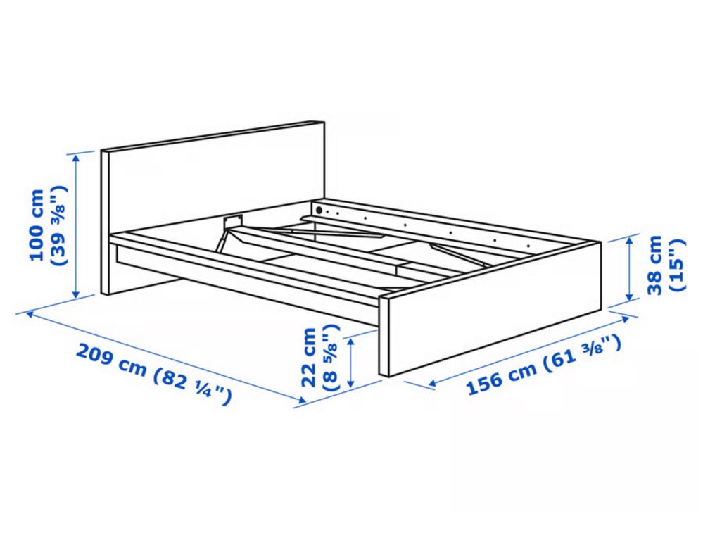 Łóżko ikea Malm stan bdb