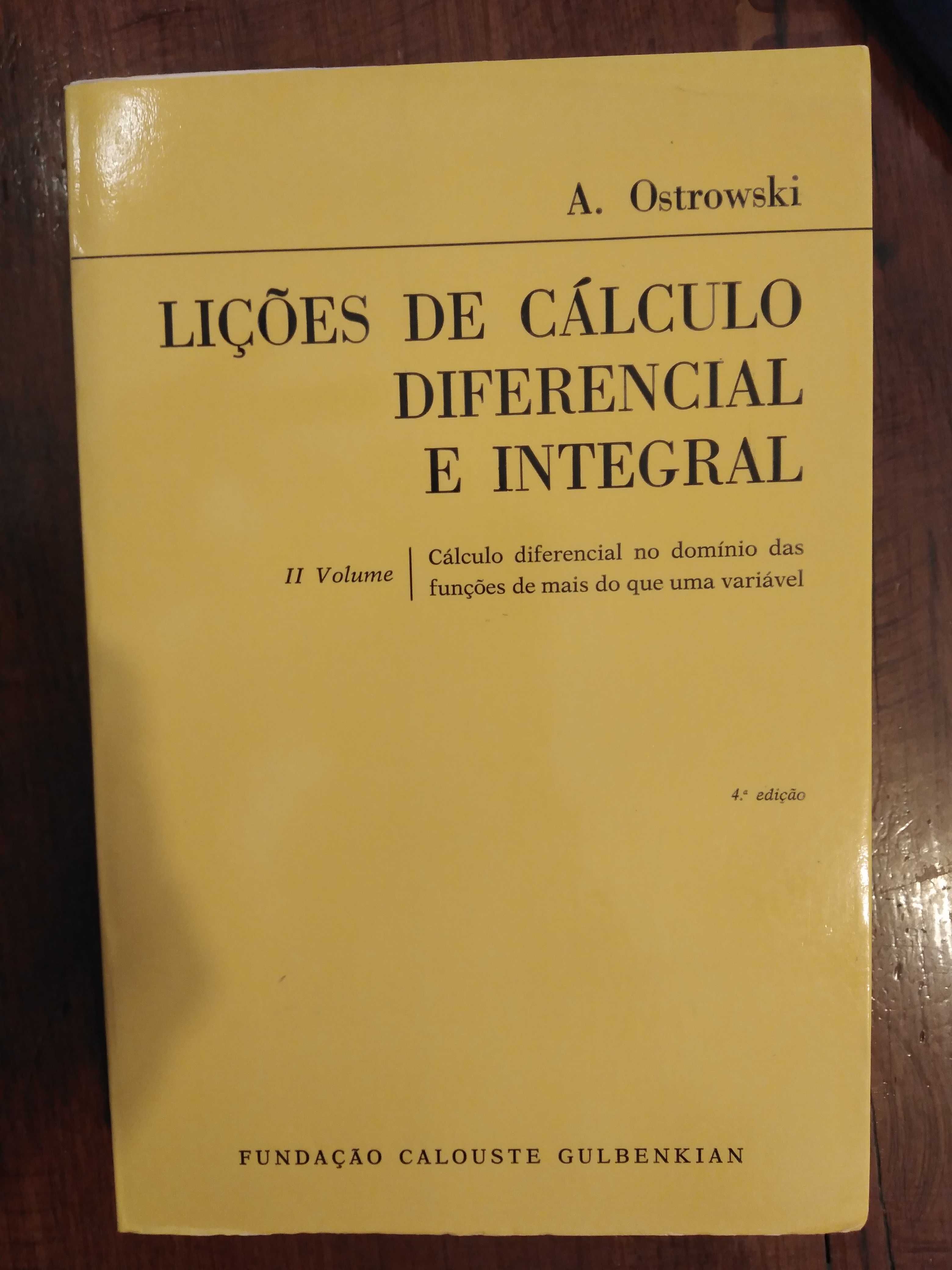 A. Ostrowski - Lições de cálculo diferencial e integral II vol.