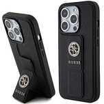 Etui Guess Grip Stand 4g Saffiano Strass na iPhone 15 Pro Max - czarne