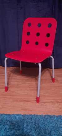 Krzesło Ikea Jules czerwone