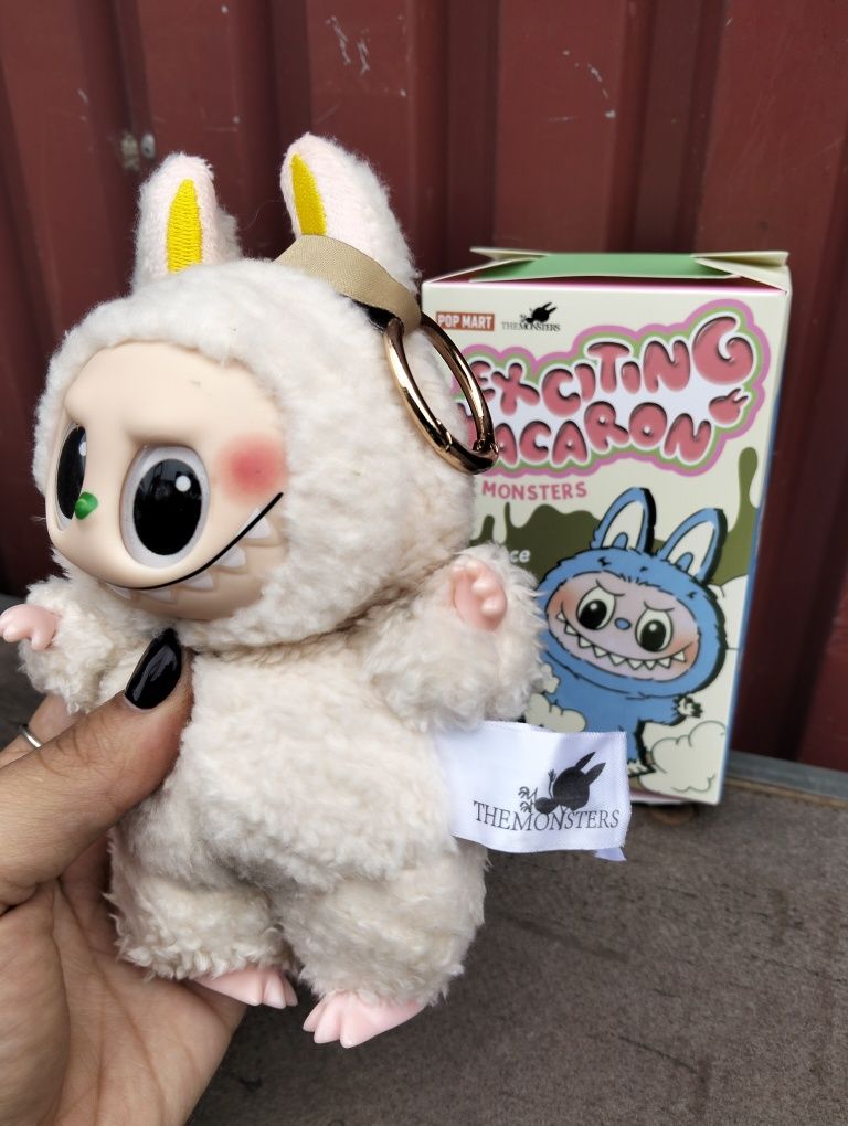 Labubu lafufu seria Exciting macaron kolor Soymilk