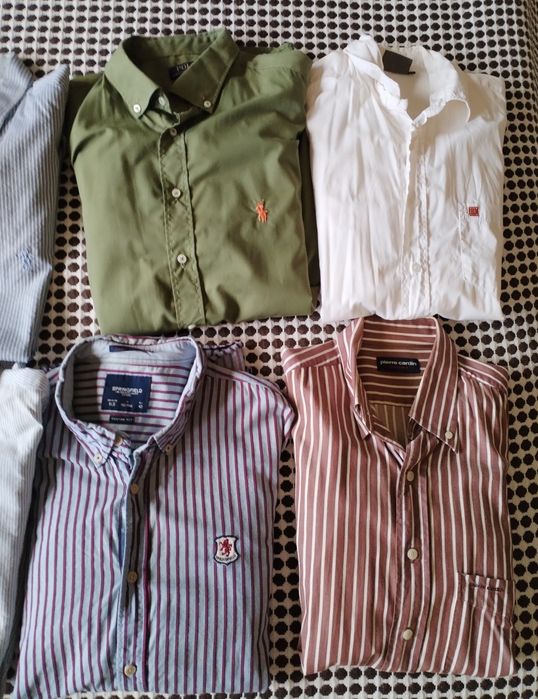 Camisas marca tamanho XL, Ralph L_Cayenne_Benetton_Springfield
