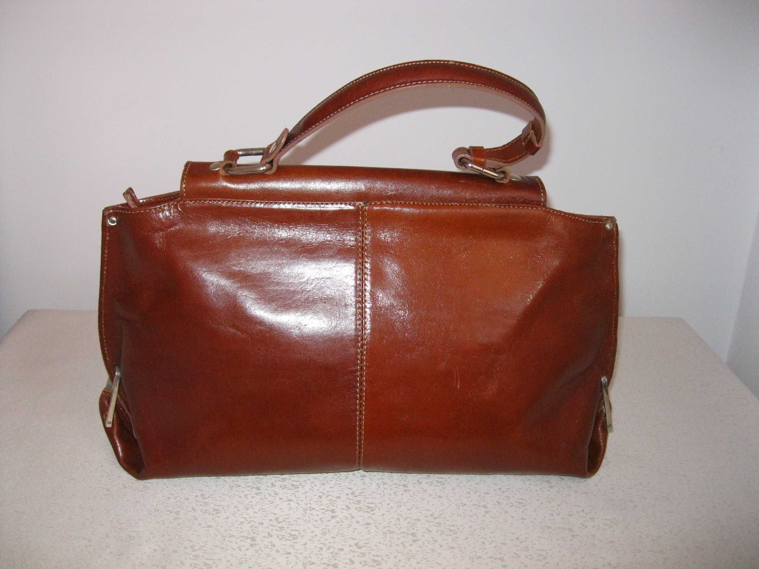 Genuine Leather torba torebka damska z włoskiej skóry naturalnej Nowa