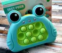 Zielona żabka gra zręcznościowa popit