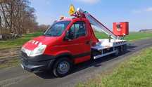 Iveco daily , zwyżka podnośnik koszowy multitel alu 160 ds , gsr isoli