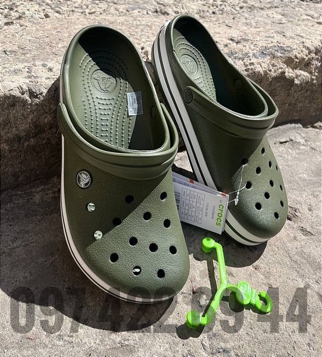 Чоловічі  Крокси Crocs Crocband White Унісекс Купити зі знижкою