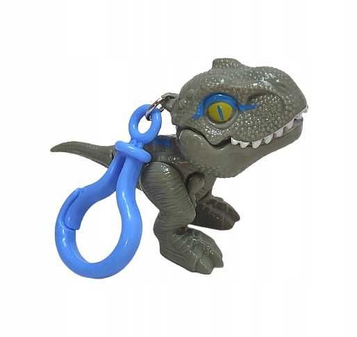 Brelok gryzący dinozaur - szary T-rex
