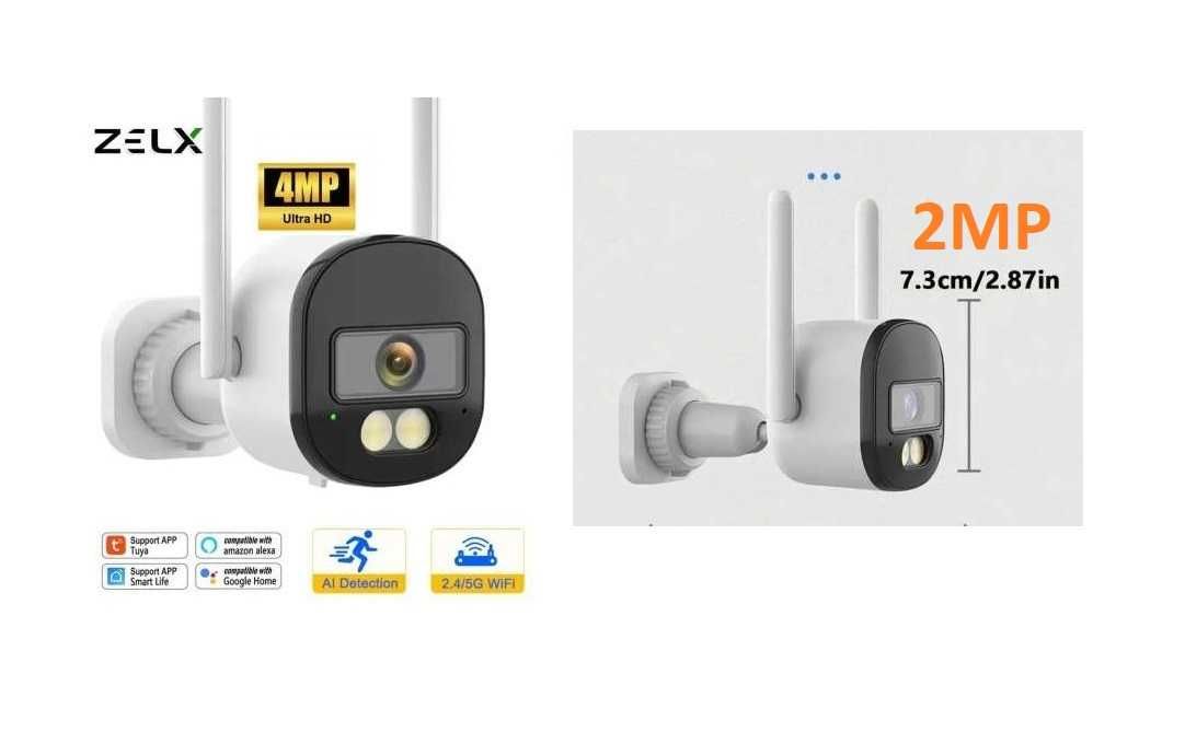 4 MP  IP-камера 2.4G/5G WiFi уличная Tuya + 2 МР камера ICam 365