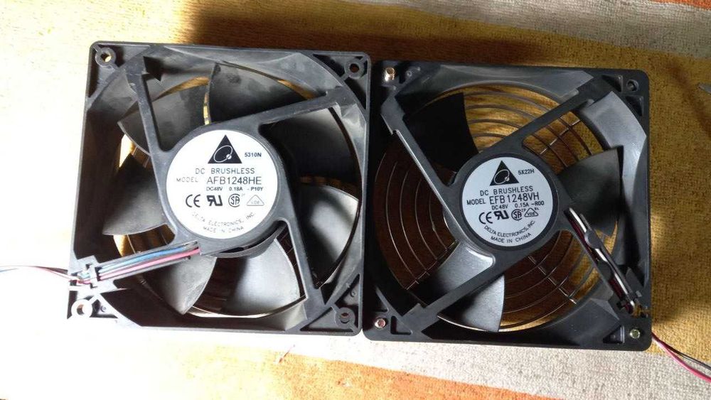 Вентиляторы 12, 48В, кулеры 12В, 48В, кулери для ПК, електроніки