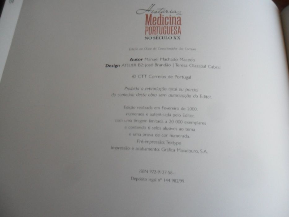 "História da Medicina Portuguesa no Século XX" de Manuel M. Macedo