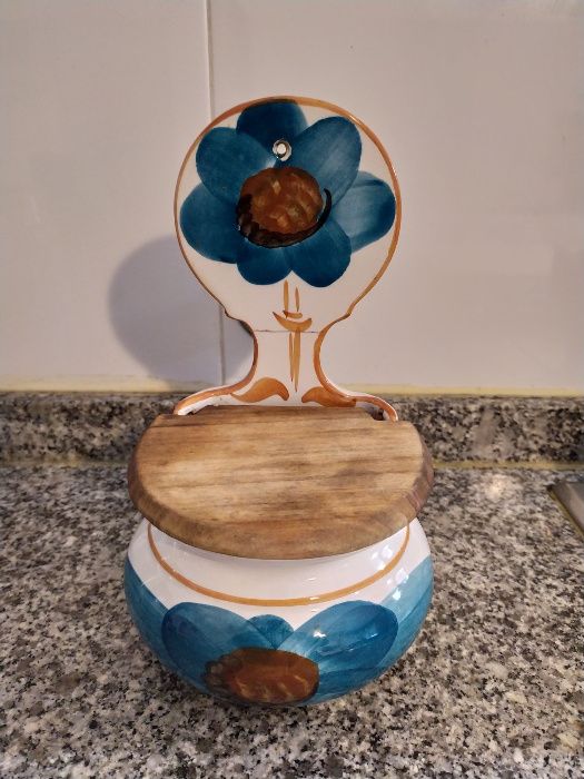 Saleiro Cerâmica Vintage OAL pintado à mão