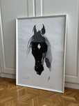 Plakat Paper Horses, głowa konia