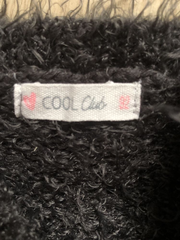 Szary sweter, sukienka dla dziewczynki Cool Club, cekiny