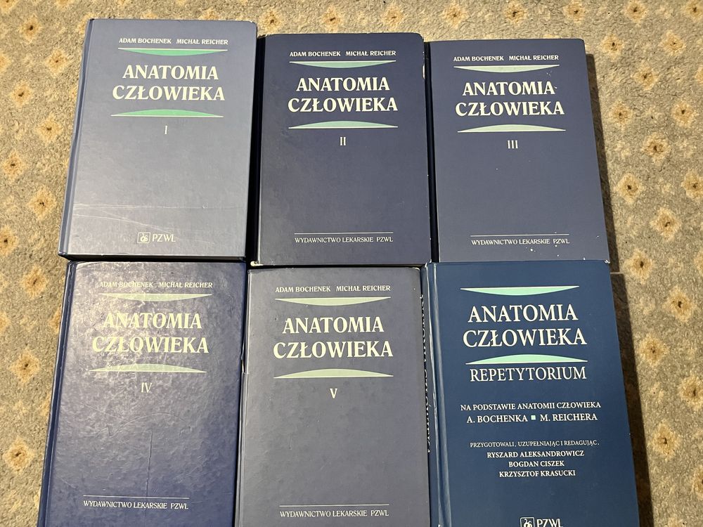 Zestaw Anatomia Bochenka - tomy 1-5 i repetytorium