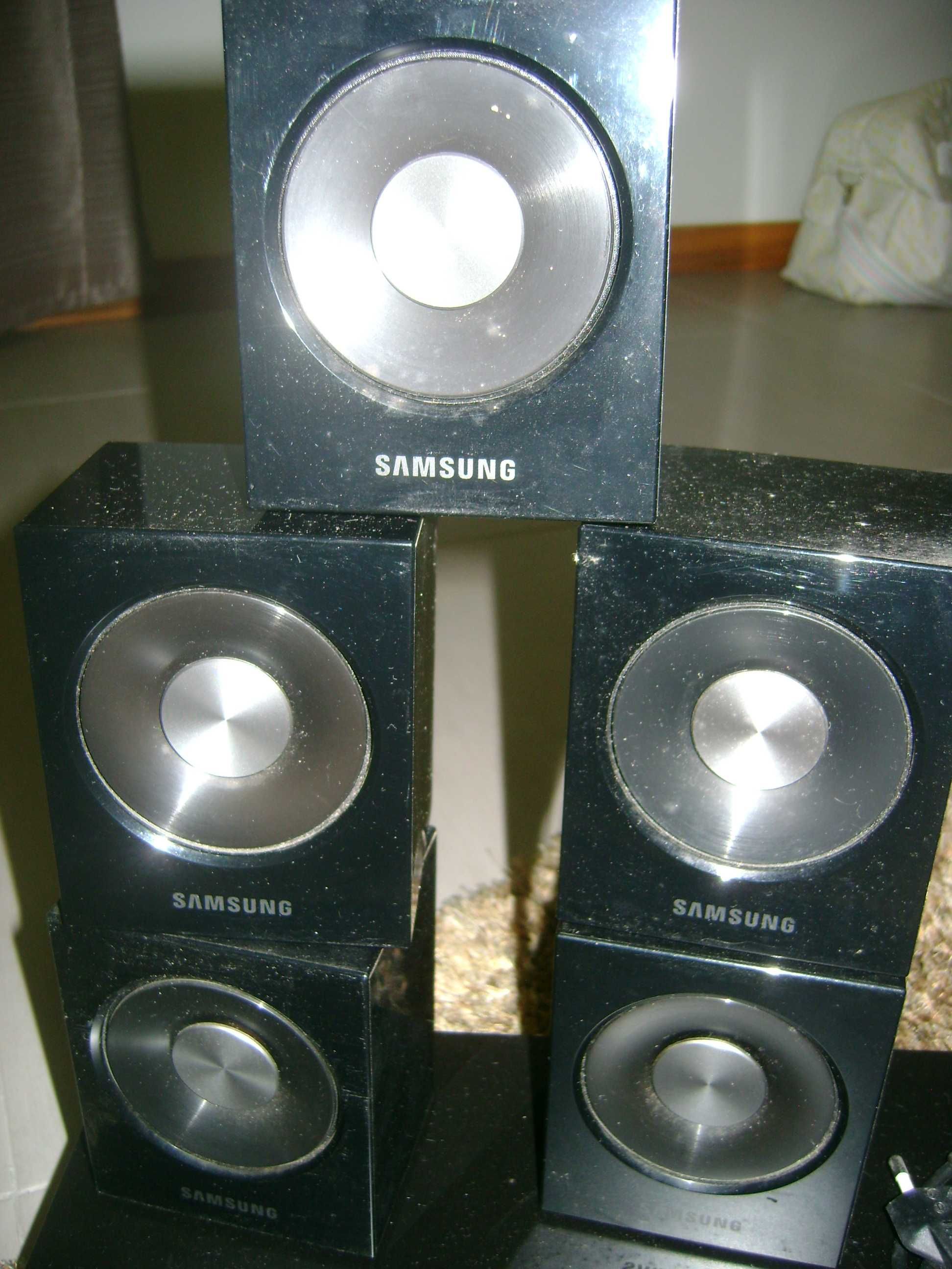 Home cinema Samsung + 5 colunas + Subwoofer