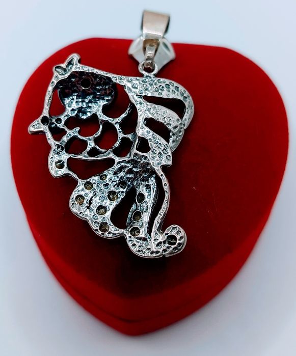 Srebrna Zawieszka Srebro Próba 925 Vintage Rybka