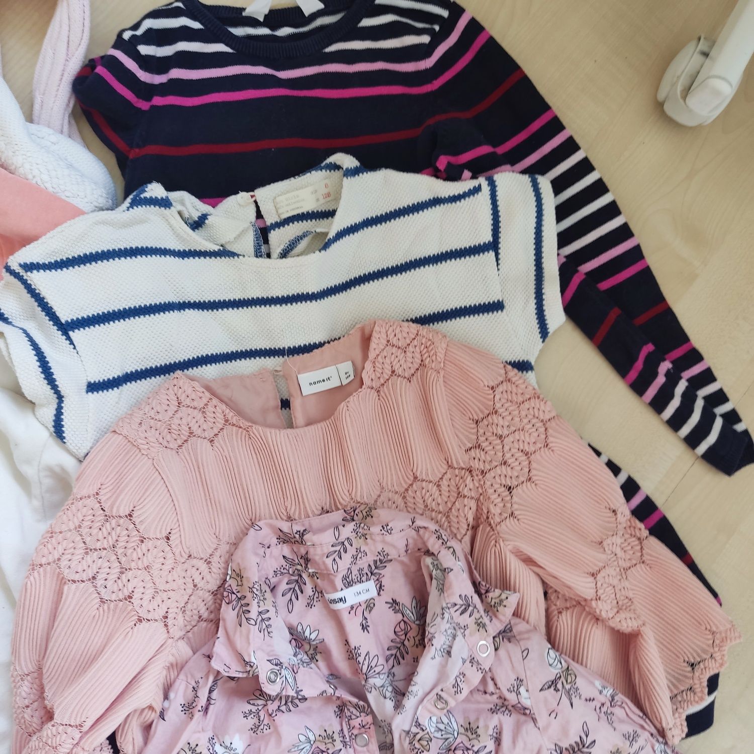 Zestaw ubrań 31 sztuk H&M Zara inne 110-128 stan bardzo dobry