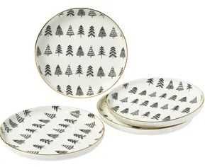 Porcelanowa zastawa stołowa , serwis obiadowy Lumi, 4 osoby (12 szt.)