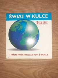 Program komputerowy "świat w kulce, trójwymiarowa mapa swiata"