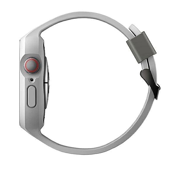 Zestaw UNIQ Monos 2 w 1 pasek + etui na Apple Watch 45 / 44 mm - szary