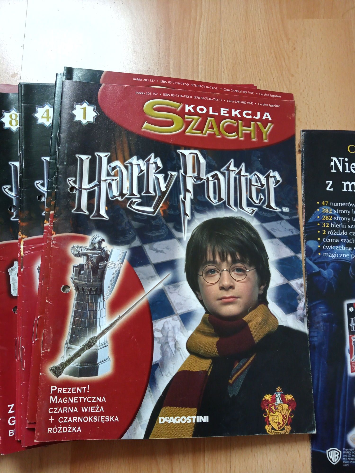 Kolekcja szachy Harry Potter czasopisma 47 numerów