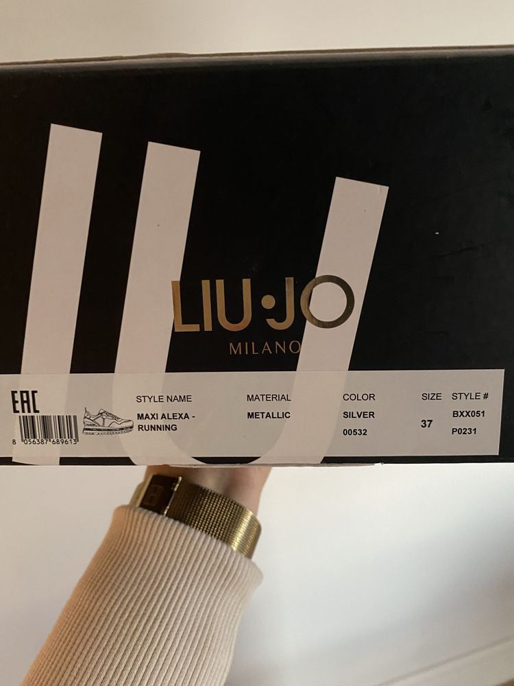 Liu Jo buty sneakersy srebrne rozmiar 37