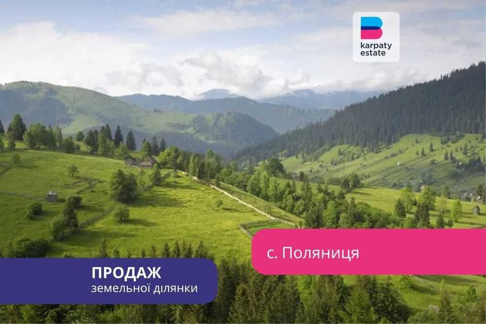 Земельна ділянка 1,6 га під житлову забудову в с.Поляниця