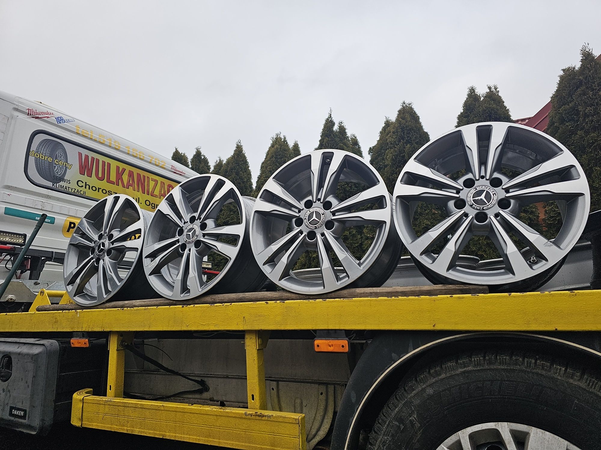 Felgi Aluminiowe Mercedes W212 R17 5x112 ET48-8J+Czujniki Ciśnienia