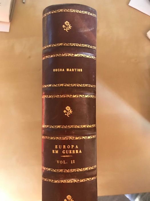 Livro antigo encadernado - A Europa em Guerra - 2 volumes
