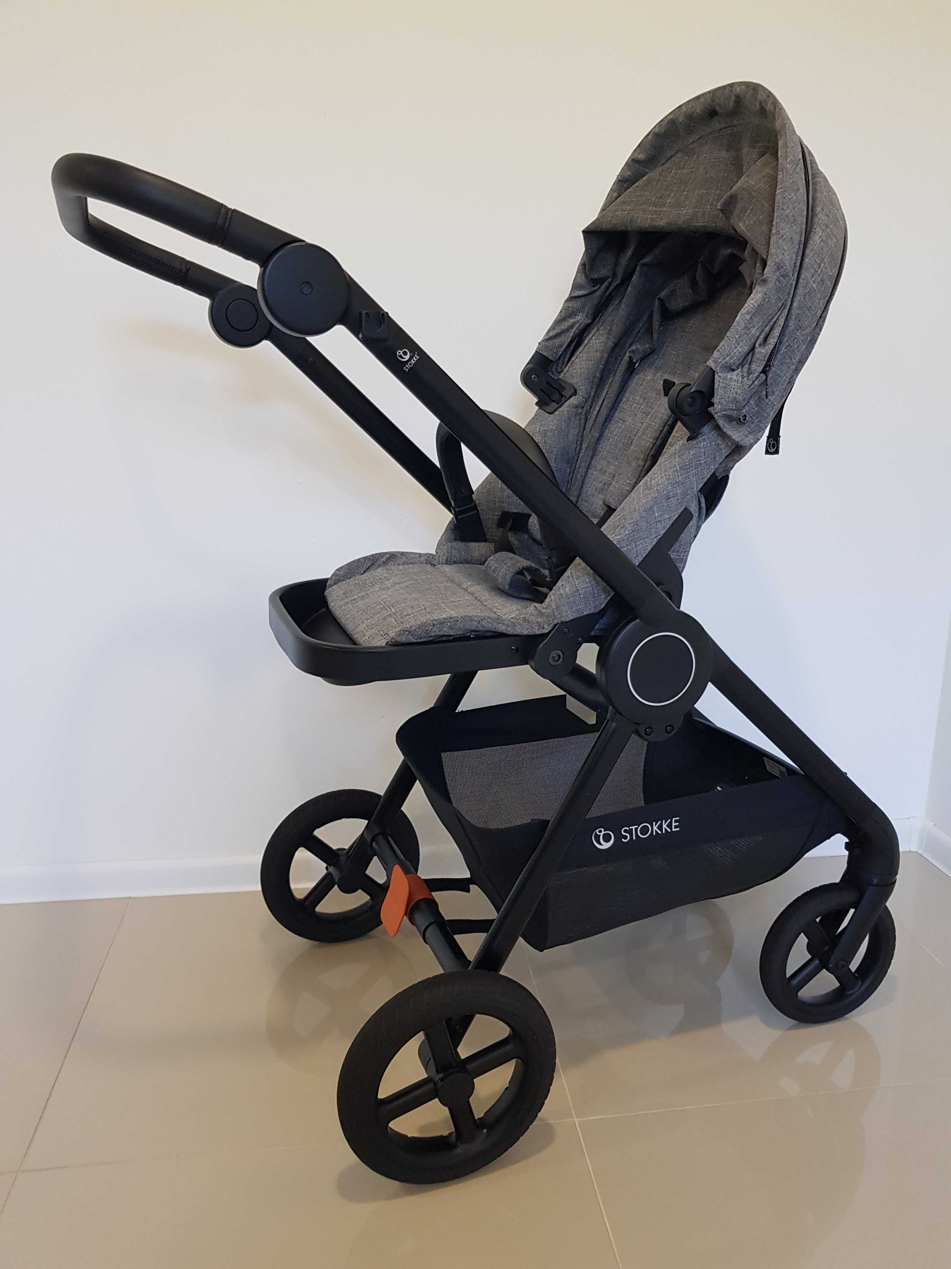 Lekki wózek Stokke Beat 3w1 z rozkładanym fotelikiem Cybex