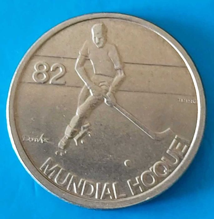 5$00 de 1982 Republica Portuguesa, 25º Mundial Hóquei Patins