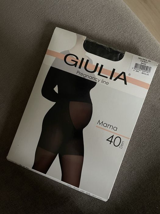 Колготи для вагітних Giulia Mama 40 den чорні, розмір 3-М