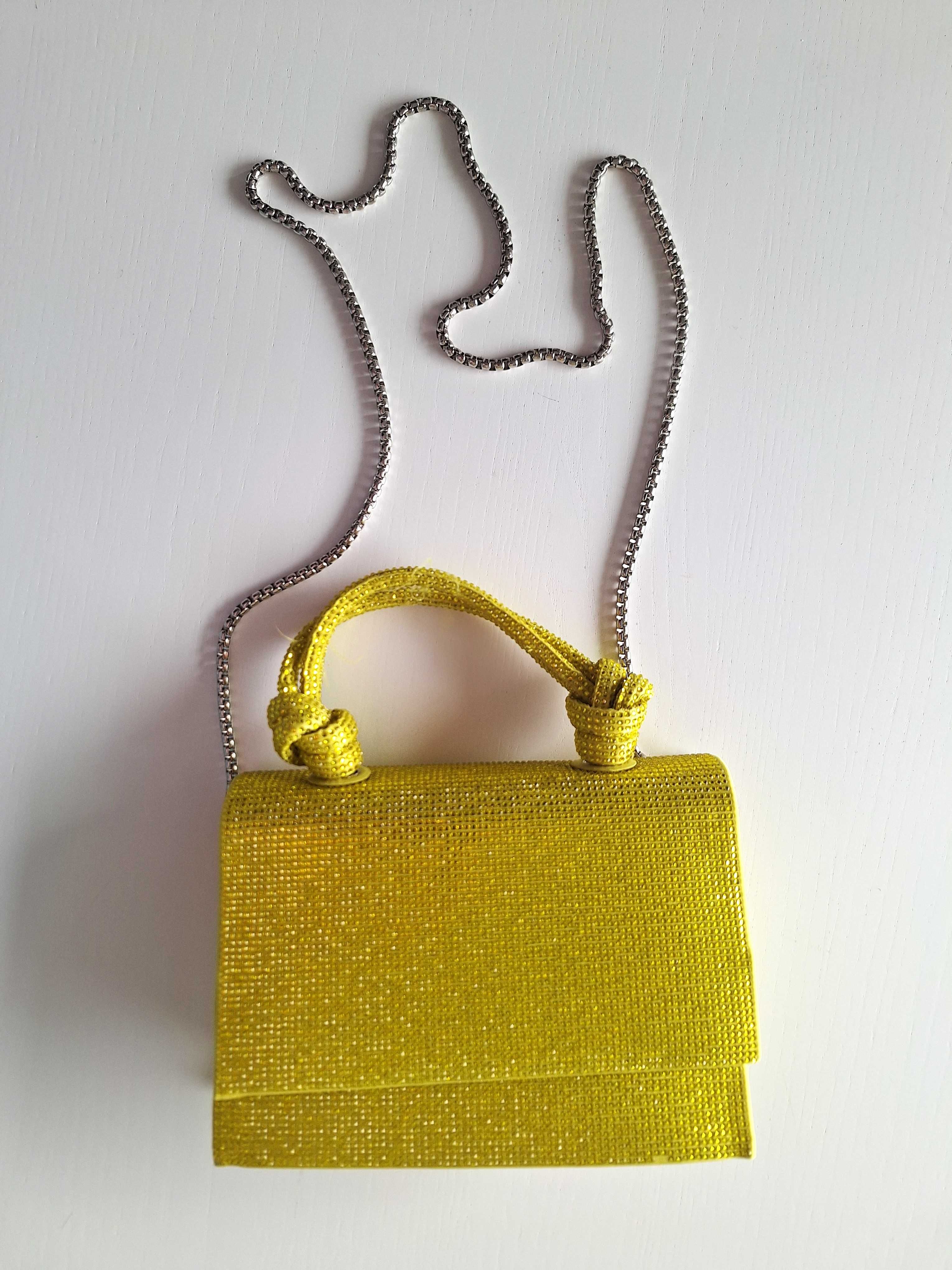 Elegancka żółta torebka ZARA