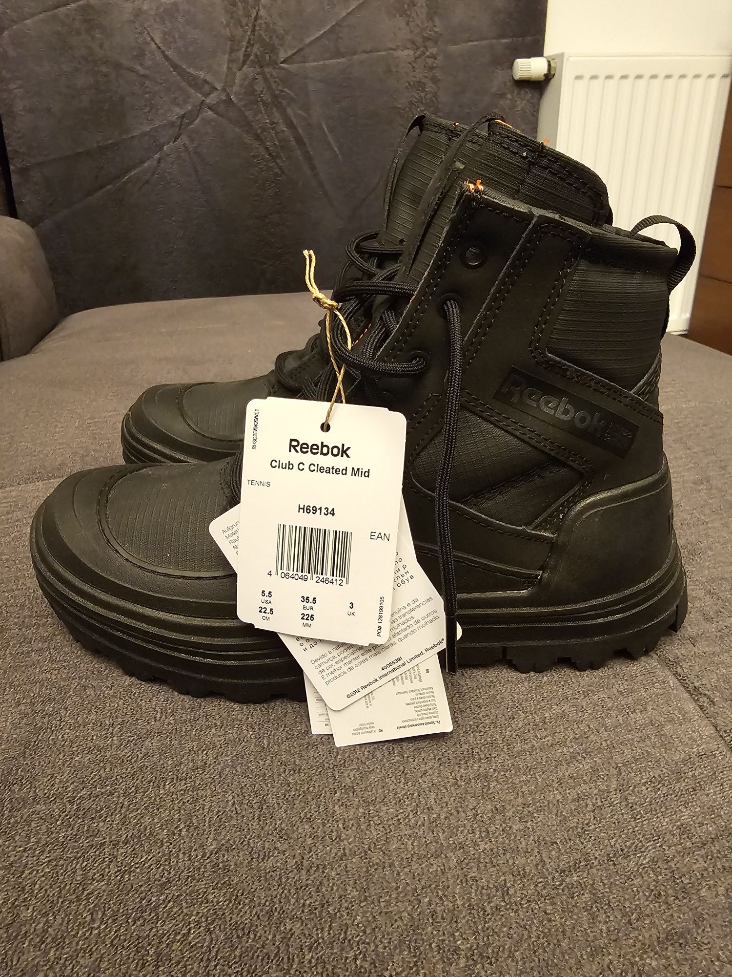 Reebok Classic sneakersy Club C Cleated Mid 35,5, dł.wkładki 22,5cm