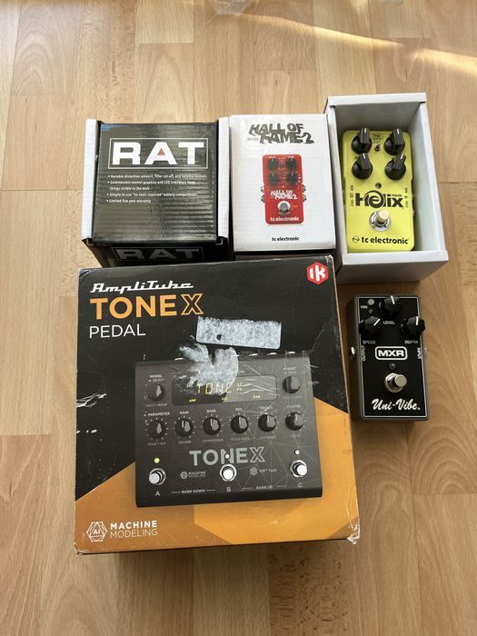 Гітарні педалі ефекти boss TC Rex EHX  Rat MXR
