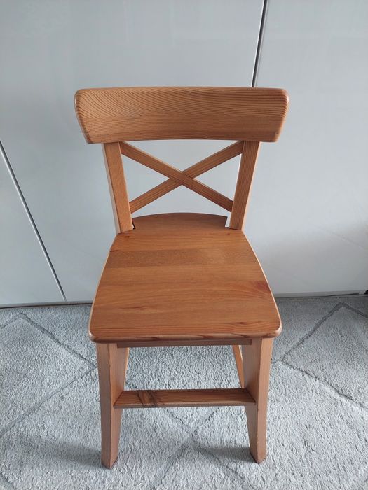 Krzeslo IKEA INGLOF dla dziecka drewno