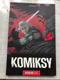 Komiksy, katalog 2019. Wydawnictwo Egmont.