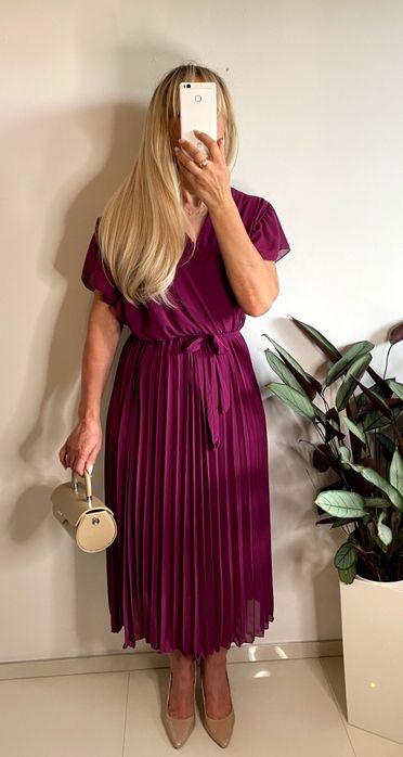 Wyjątkowa Sukienka plus size 2xl 3xl  chrzest wesele