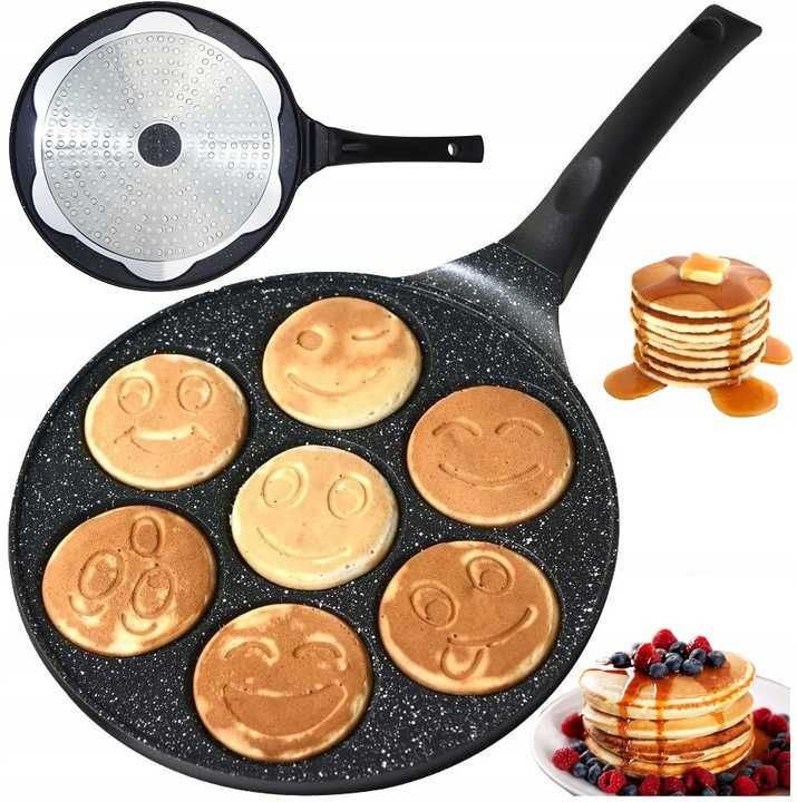 Patelnia pancakes do naleśników, jajek NA INDUKCJE! ciężka, EliteHoff