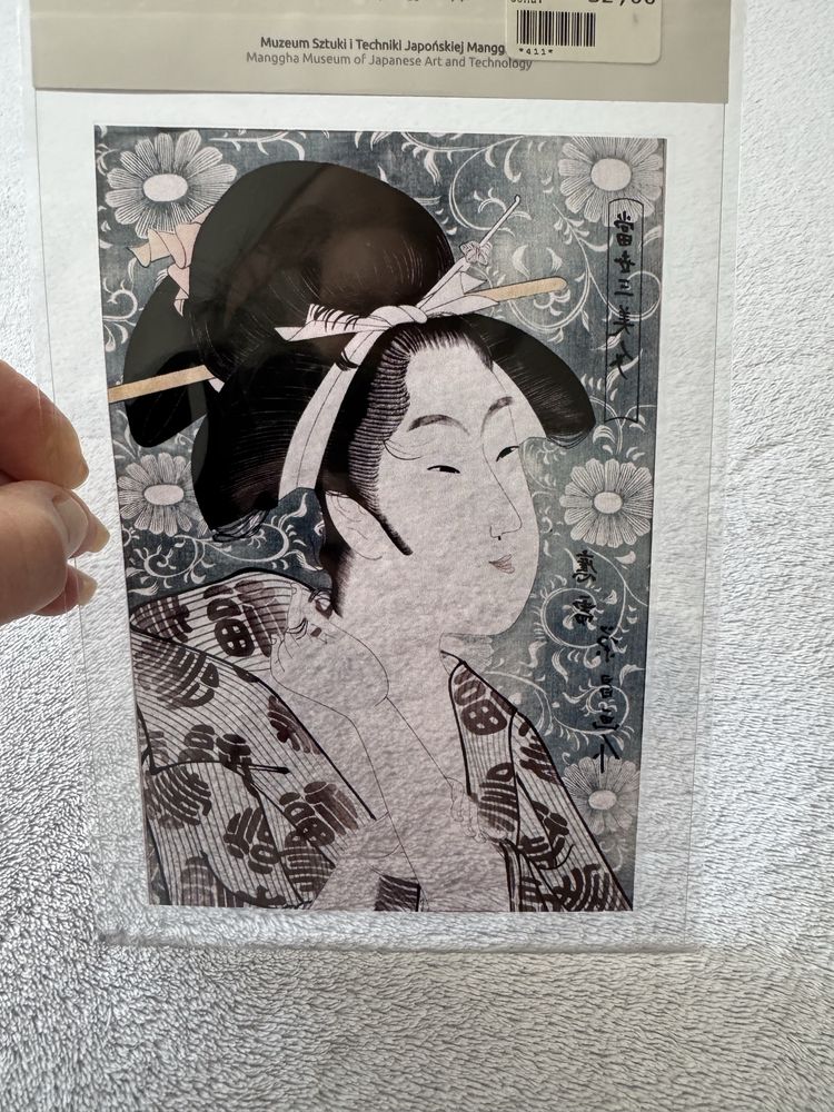 Witraż magnetyczny japońska gejsza Japonia
