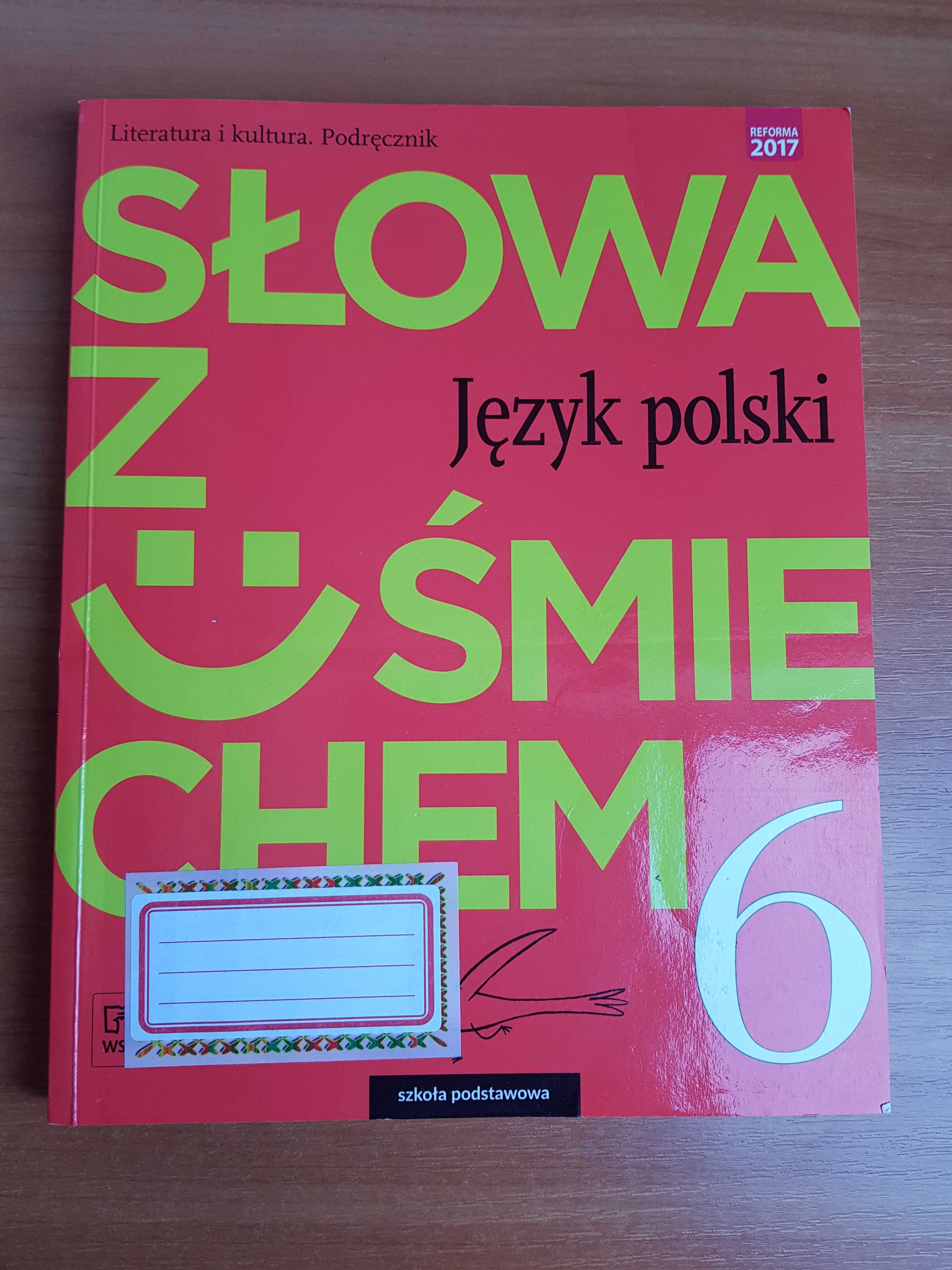 Język polski - Słowa z uśmiechem - podręcznik - klasa 6 - wyd. WSiP