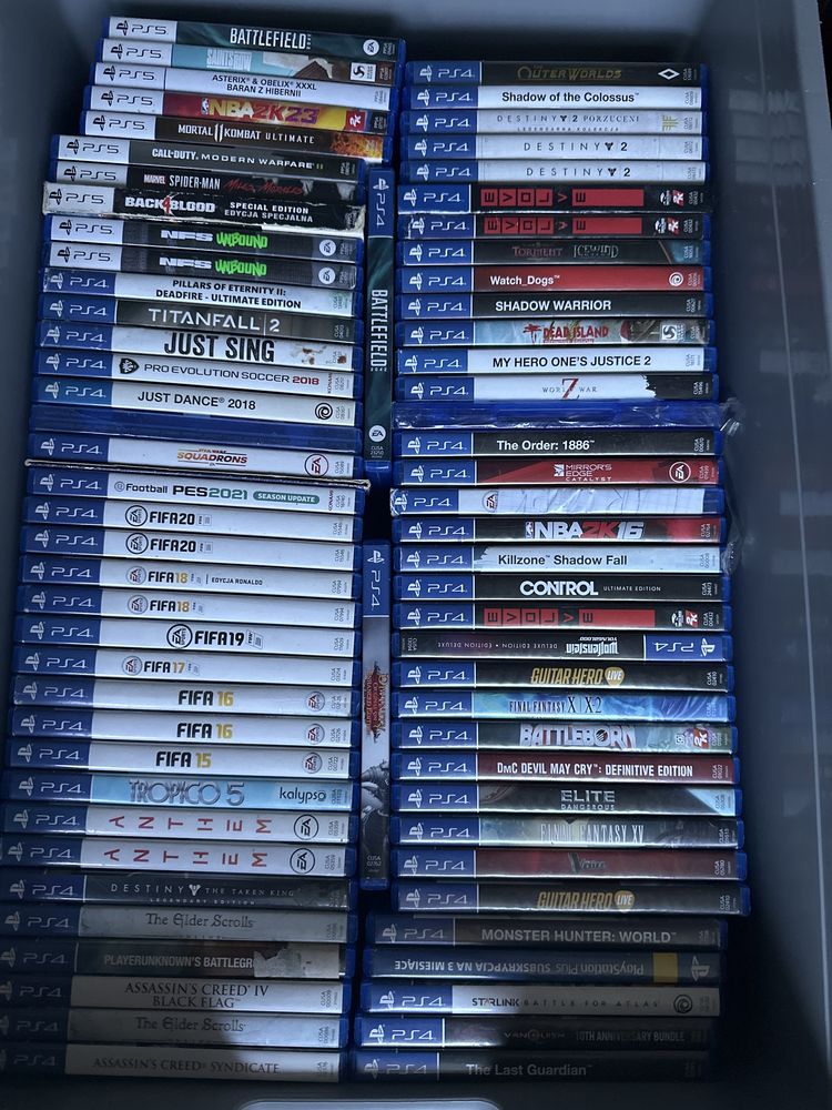 Dowóz gier gry Ps4 slim pro Ps5 wyprzedaż różne ceny lego minecraft