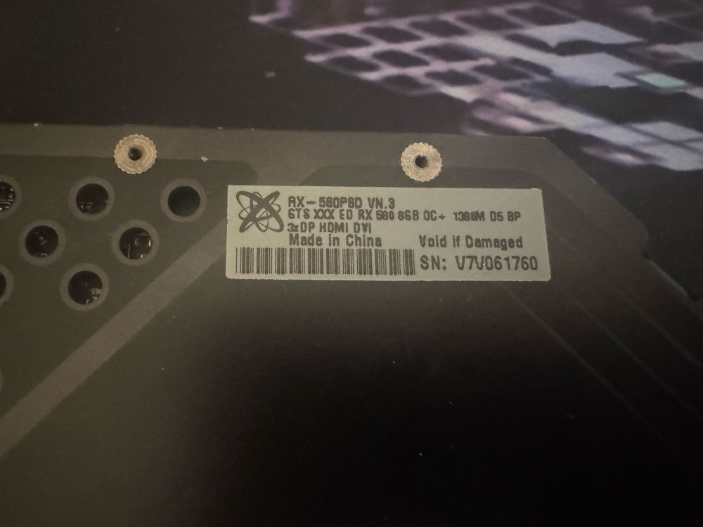 AMD Radeon XFX RX580 8gb 256bit Gddr5 Как новая
