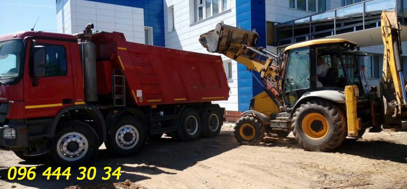 ЭКСKАВАТОP JCB-3: ВЫBОЗ MУСОPА; Гpyнтa; Xлaма: Самосвaлы: Kамазы, ДaФы