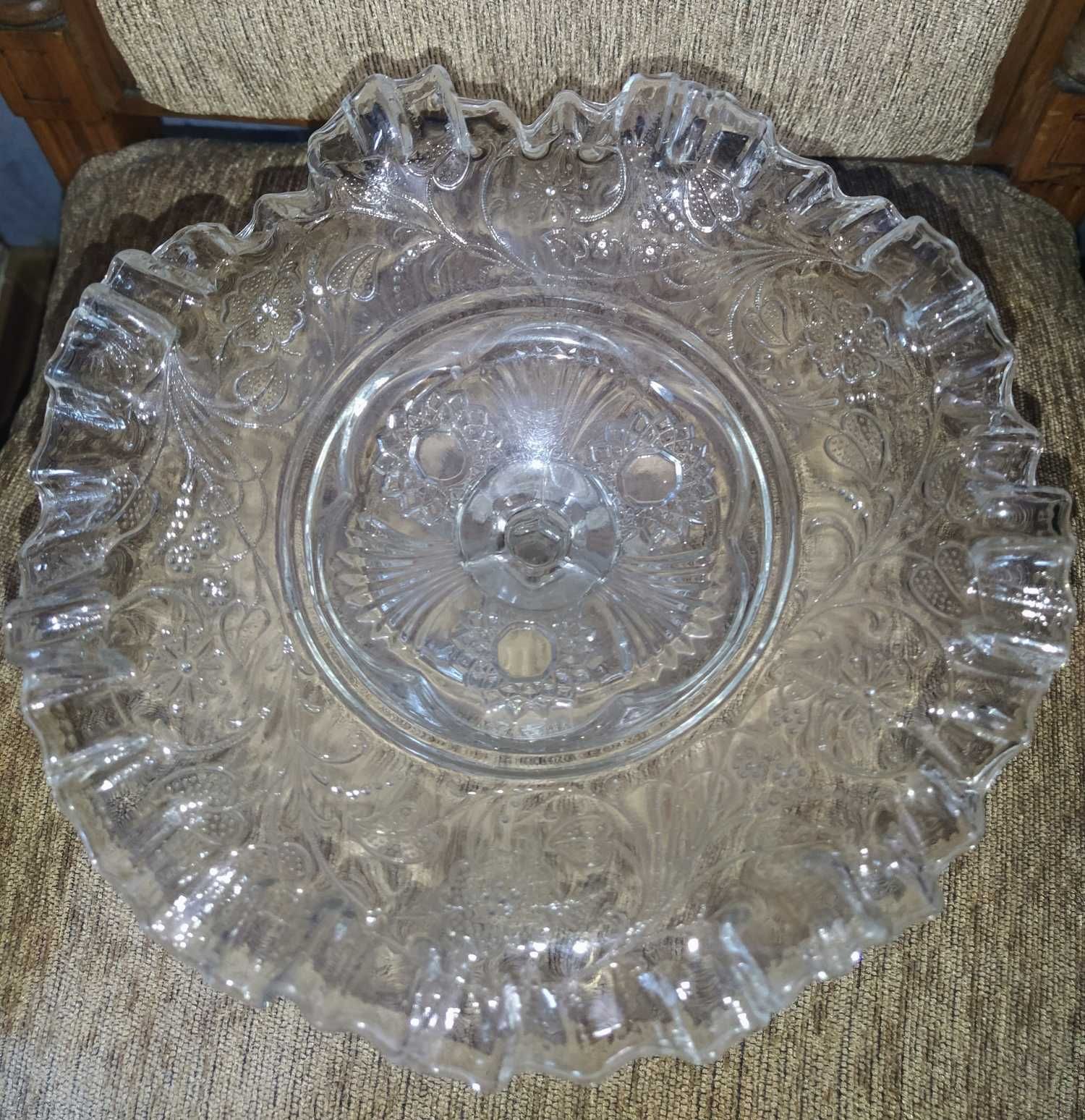 Старинная конфетница Мальцовское стекло.До 1917 гСостояние!