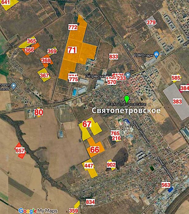 Продаж, фасадна ділянка під комерцію, поряд АТБ. Гатне 3 км від Києва