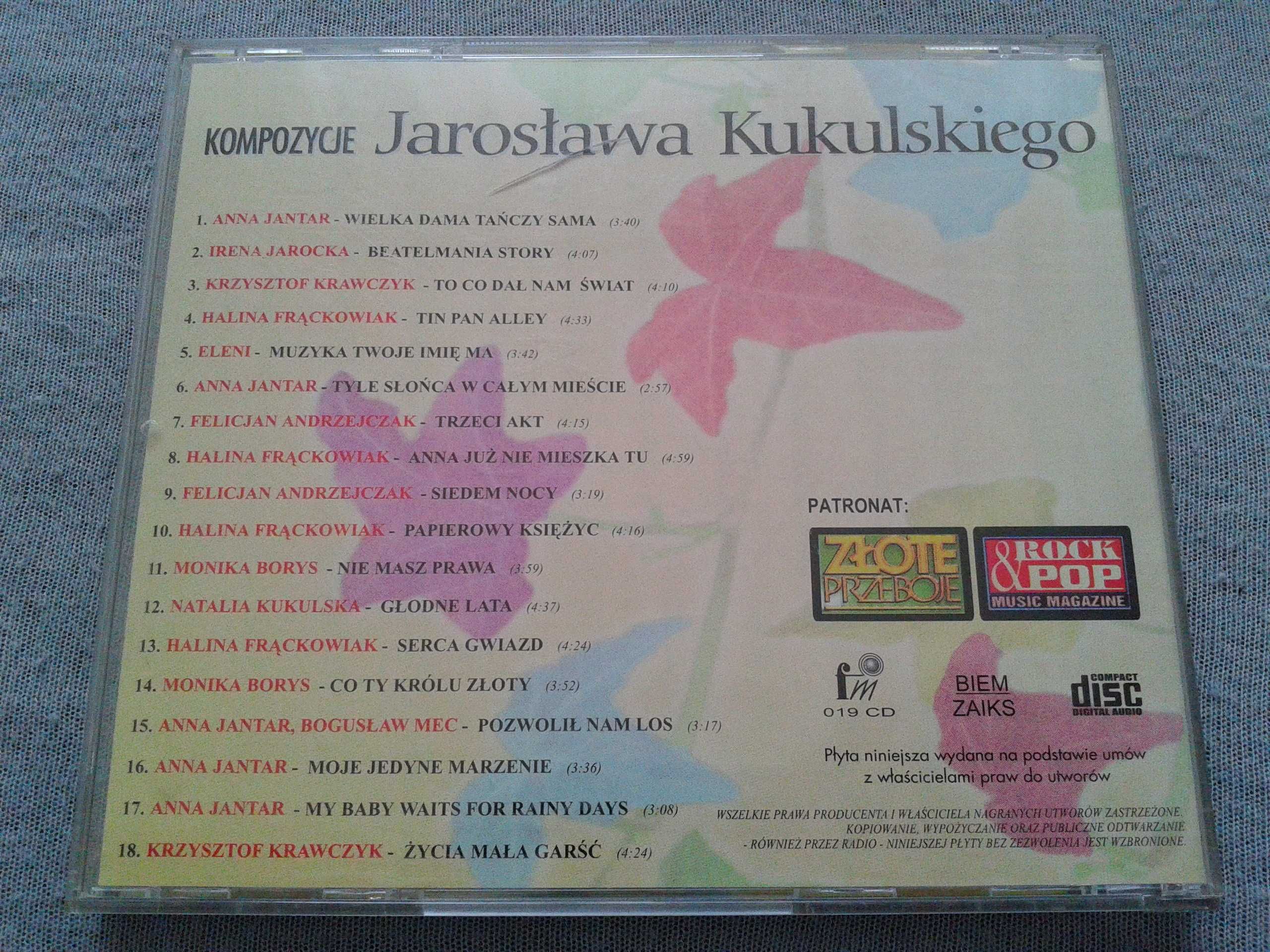 Jarosław Kukulski - Niezapomniane Przeboje  CD